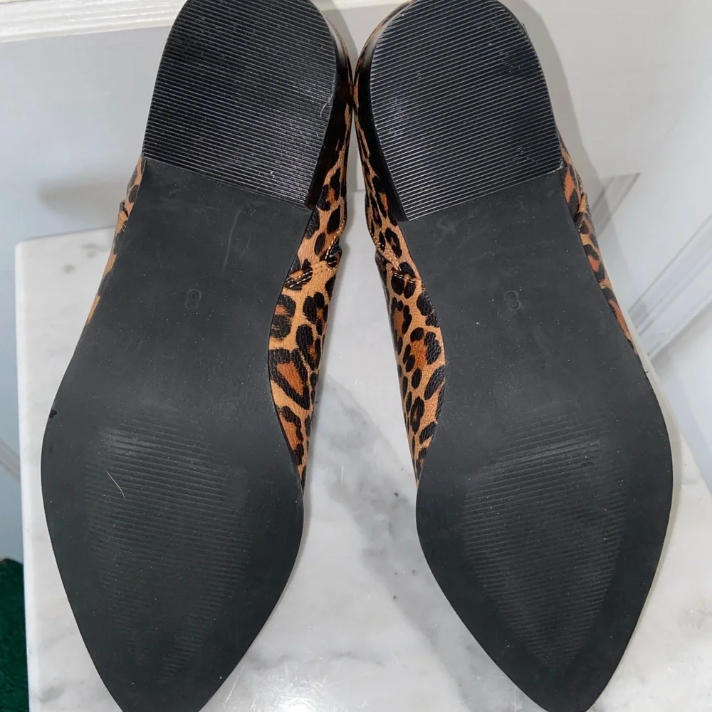 🐆 EXCELLENT CONDITION A RIDER GIRL LEOPARD ANKLE BOOTIE WOMENS SIZE 8 - Picture 5 of 11